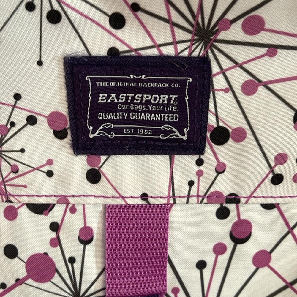 Eastsport White and Purple Backpack - Picture 2 of 11